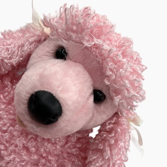 Build A Bear French Pink Poodle Dog Puppy Plush Stuffed Animal Toy Boucle BABW - Picture 1 of 13